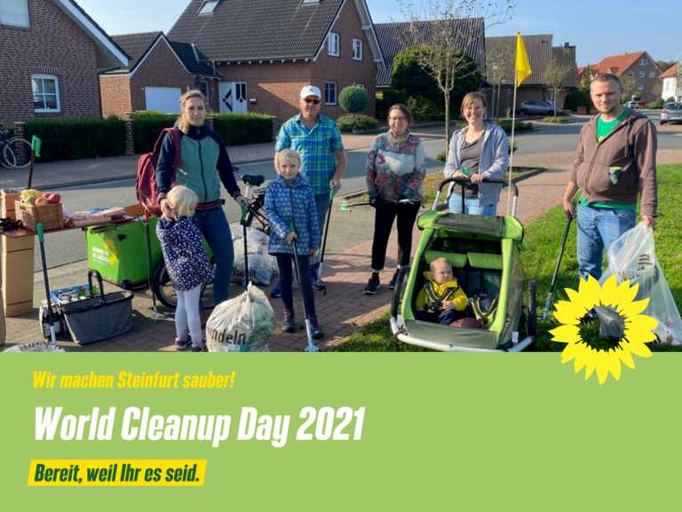 Wir machen Steinfurt sauber – World Cleanup Day 2021
